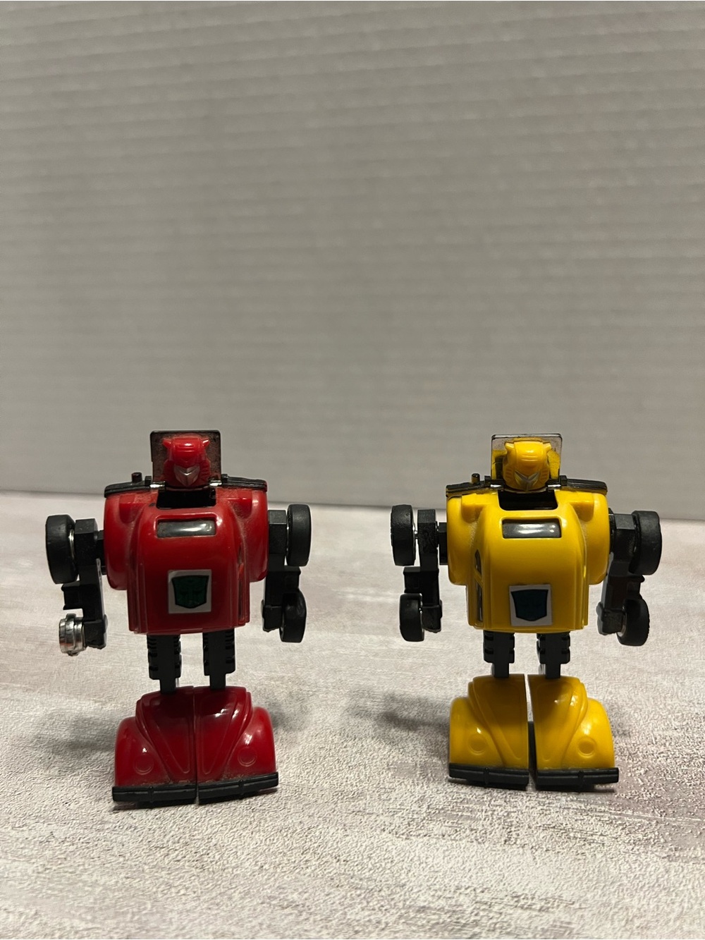 Red and Yellow Robot Action Figures - Kids Toys